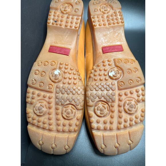 Walter Genuin Linea Stretch White Tan Kilties Golf Leather 8.5 Kilt Shoes Italy - Picture 6 of 7